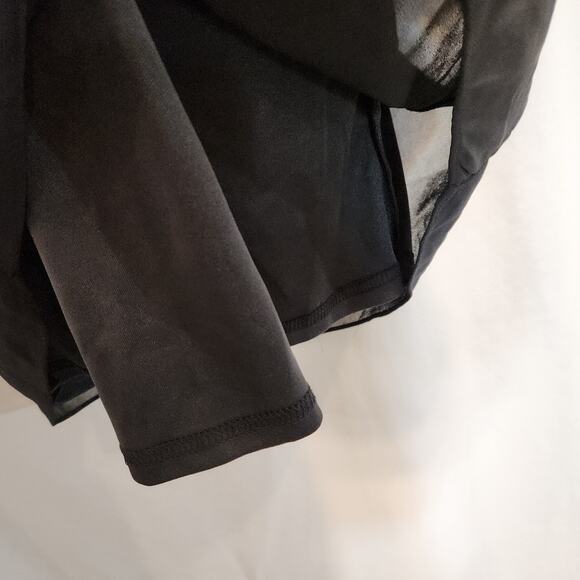 CHARLOTTE RUSSE Black Goth Whimsigoth Coquette Mini Dress Womens S FLAWED NEW - Picture 11 of 12